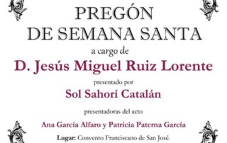 Cartel Pregón Semana Santa Tobarra 2017