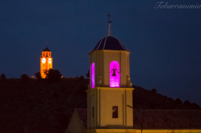 Reloj y torre de la Iglesia de la Asunción Tobarra