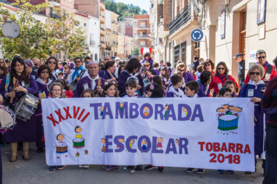 Tamborada escolar Tobarra. Semana Santa