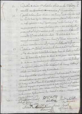 Tercera página del informe Aranda de Cofradías de Tobarra 27 octubre 1770