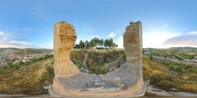 Vista parcial de Tobarra desde los Ojos del Diablo (Ruinas del Castillo)