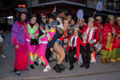 algunos de los participantes en el desfile de Carnaval de Tobarra año 2022