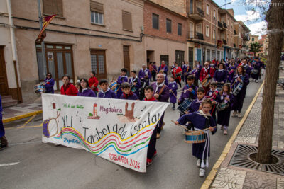 Pancarta de la Tamborada escolar de Tobarra 2024 Semana Santa