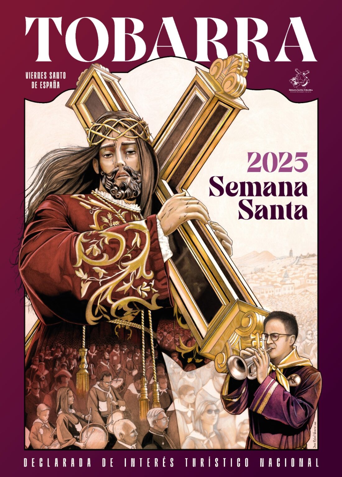 Cartel de la Semana Santa de Tobarra 2025. Pintura de Jos&eacute; Rafael Navarro
