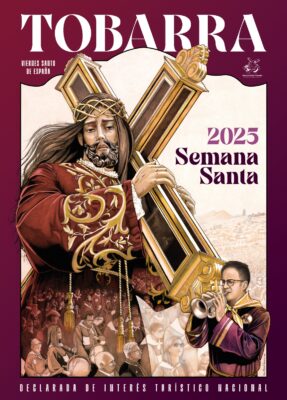 Cartel de la Semana Santa de Tobarra 2025. Pintura de José Rafael Navarro