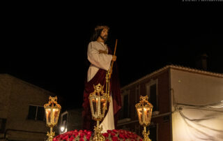 Ecce Homo de Tobarra pasando por el Barrio de San Antón en su Via Crucis