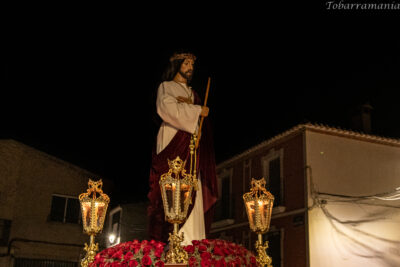 Ecce Homo de Tobarra pasando por el Barrio de San Antón en su Via Crucis