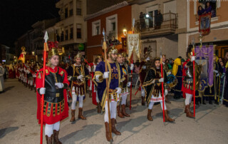 Soldados Romanos en la procesión del Prendimiento de la Semana Santa de Tobarra. Miércoles Santo 2025